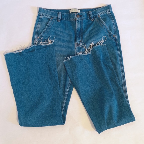 Free People Denim - We The Free High Rise Flare Raw Hem Women's Jeans
